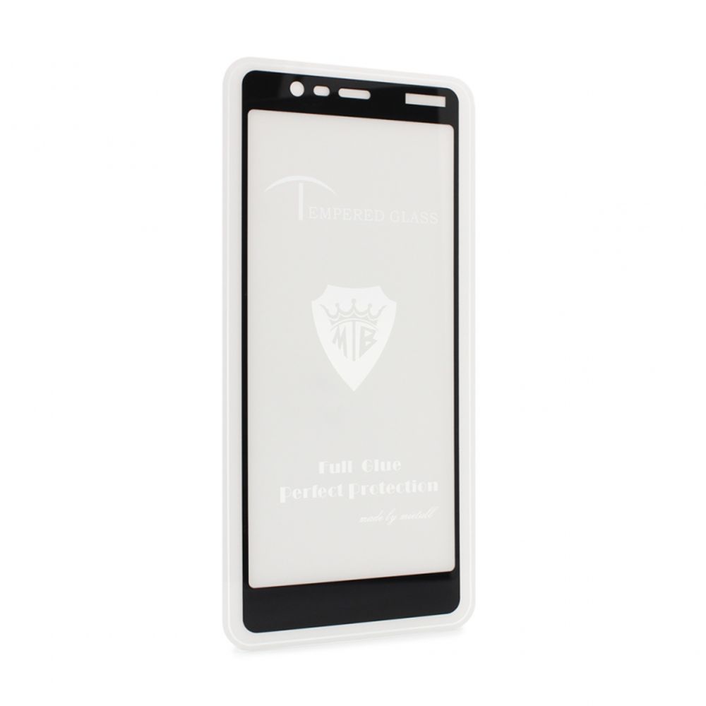 Zaštitno staklo za Nokia 5.1 — Tempered glass 2.5D full glue, crni