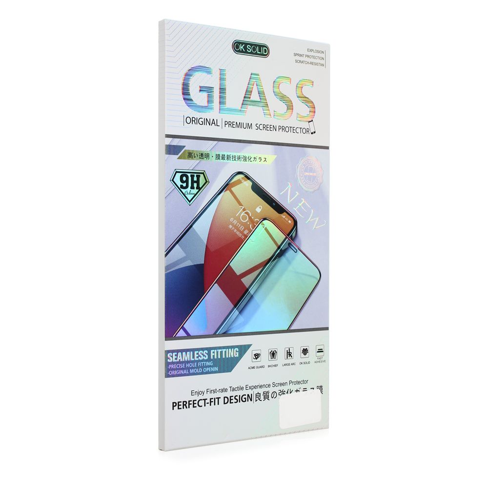Zaštitno staklo za Apple iPhone 16 — Tempered glass 21D, crna