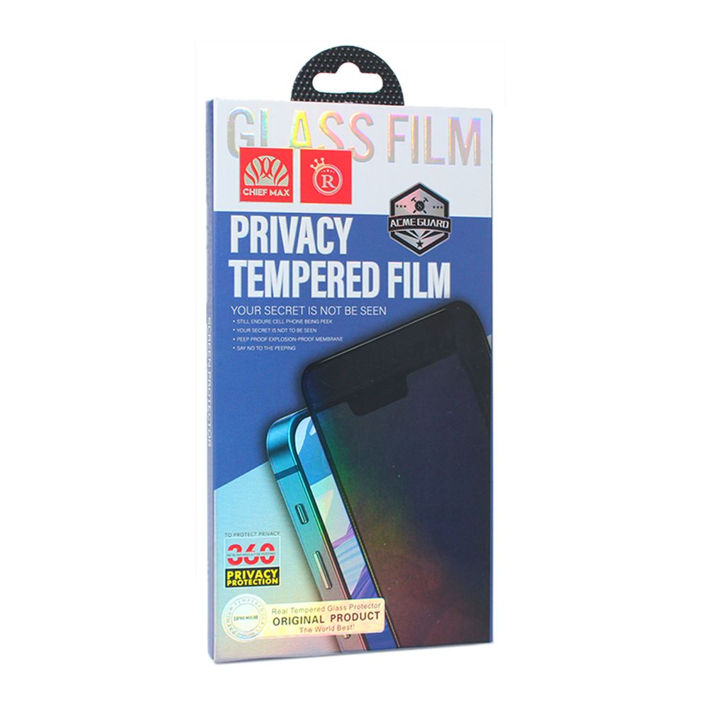 Zaštitno staklo za Samsung Galaxy A36 5G — Tempered Glass Privacy 2.5D full glue, crni