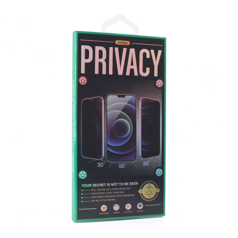 Zaštitno staklo za Samsung Galaxy A52s 5G — Tempered Glass Privacy 2.5D full glue, crni