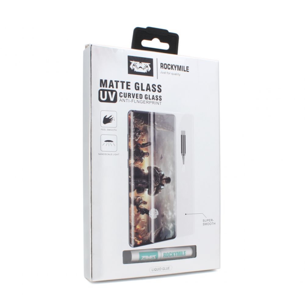 Zaštitno staklo za Samsung Galaxy Note 10 — Tempered glass Rockymile UV Matte Full Glue Lampa