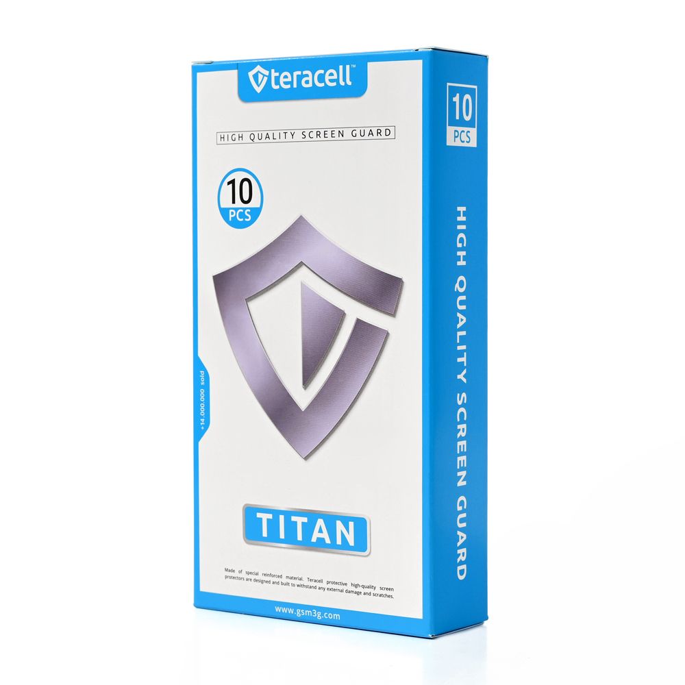 Zaštitno staklo za Xiaomi Redmi 12 — Tempered glass Teracell Titan 2.5D 10u1, crni